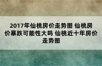 2017年仙桃房价走势图 仙桃房价暴跌可能性大吗 仙桃近十年房价走势图